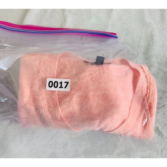 Eileen Fisher Organic Linen Ribbed V Neck Pink Sweater XS/PT - Picture 12 of 12